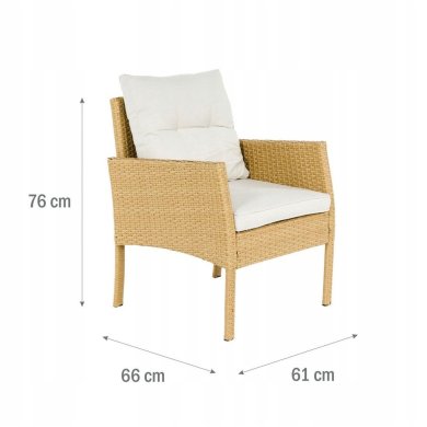 Комплект садовой мебели Meven KARIMA Бежевый MV-5311-B/B-KARIMA фото - 15