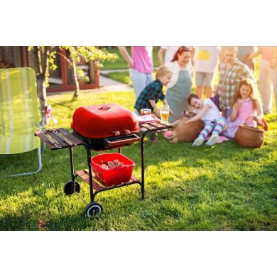 Угольный гриль Garden Line BBQ0155 Красный - 9 Угольный гриль Garden Line BBQ0155 Красный BBQ0155 фото - 9