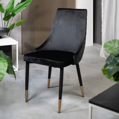 Обеденный стул Homla LOGAN Welur Черный 164071 фото - 9