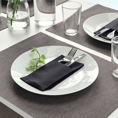 IKEA Набор салфеток MOTTAGA 38x38 см 25 шт Черный (ИКЕА Моттага) 80342900 фото - 4