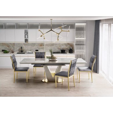 Раскладной обеденный стол Halmar VALENTINO Ceramic Marmur Серый V-CH-VALENTINO-ST фото - 13