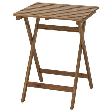 IKEA Складной садовый стол ASKHOLMEN Дерево (ИКЕА ASKHOLMEN) 60240035