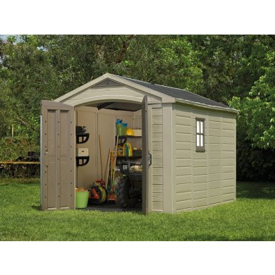 Садовый домик Keter FACTOR 257х331х243 см Бежевый 230454-1 фото - 7