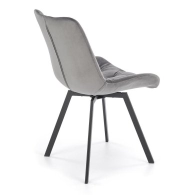 Обеденный стул поворотный Halmar K519 Серый V-CH-K/519-KR-POPIELATY фото - 2