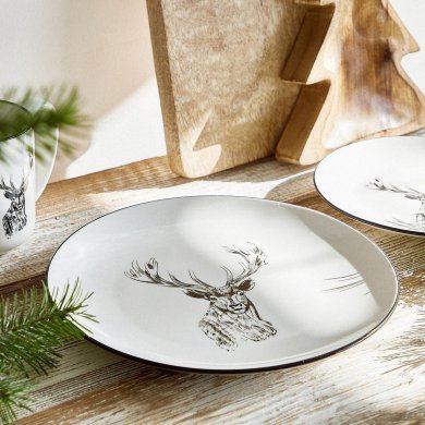 Обідня тарілка Homla REINDEER 27 см Принт - 4 Обідня тарілка Homla REINDEER 27 см Принт 218912 фото - 4