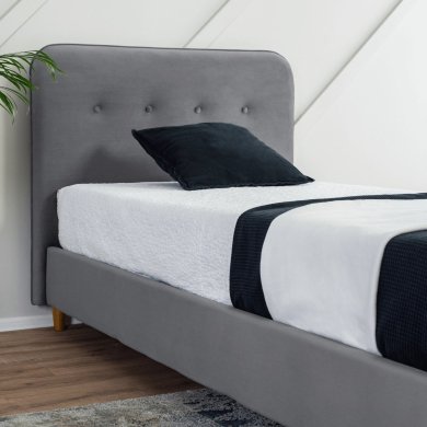 Кровать Mebel Elit DENNIS Welur 90x200 см Темно-серый - 7 Кровать Mebel Elit DENNIS Welur 90x200 см Темно-серый ME.DENNIS/90/CP/V/LOZ фото - 7