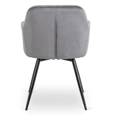 Обідній стілець поворотний Mebel Elit IDA Welur Сірий ME.IDA/P/V/K фото - 4