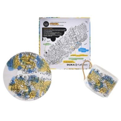 Чашка з блюдцем Duka Street Art Mathsoma | Принт 2220461 фото - 4