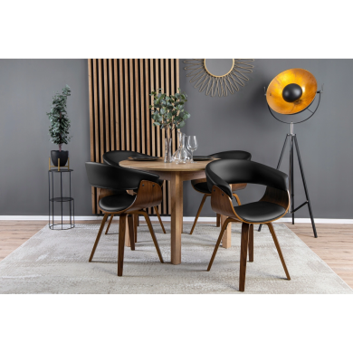 Обеденный комплект Mebel Elit HARRY OHIO | Дуб ривьера / Черный HARRY/DR/S/OHIO/DG/Z4/K фото - 2