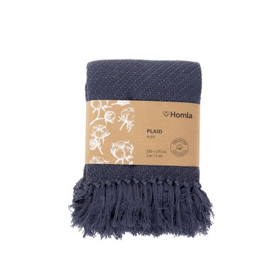 Плед Homla MORRIS 130x170 см Синій 218248 фото - 4