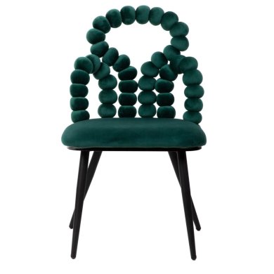 Обеденный стул Homla BUBBLE BEAM Welur Зеленый 226090 фото - 2