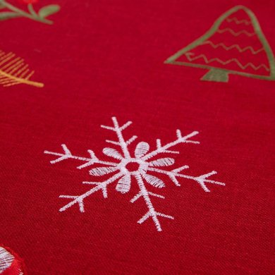 Доріжка на стіл (раннер) Homla STOM 40x160 см Червоний 221306 фото - 3