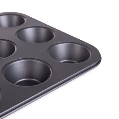Форма для выпечки кексов Homla FEBE 35x26x3 см Черный - 4 Форма для выпечки кексов Homla FEBE 35x26x3 см Черный 218656 фото - 4