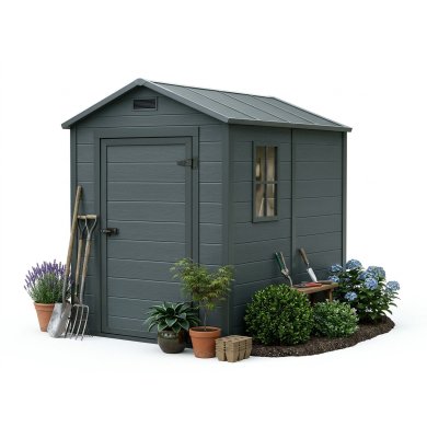 Садовий будиночок Garden Line GRIDEN 131,1x186x198,5 см Чорний DOR3433 фото - 2