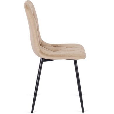 Обеденный стул Mebel Elit ROBIN Welur Бежевый ME.ROBIN/BZ/V/K фото - 3