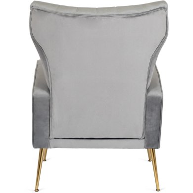 Кресло мягкое Mebel Elit DIANA Welur Серый - 6 Кресло мягкое Mebel Elit DIANA Welur Серый ME.DIANA/P/ZL/V/FW фото - 6