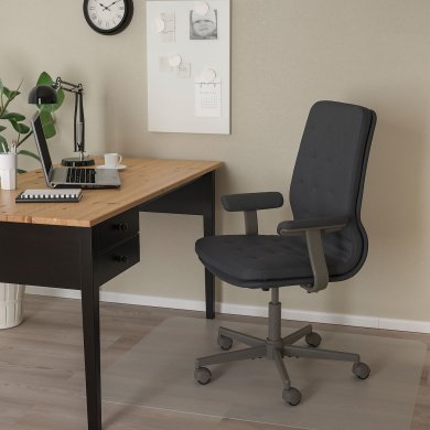 Офисное кресло MULLFJALLET Темно-серый - 5 IKEA Офисное кресло MULLFJALLET Темно-серый (ИКЕА МЮЛЬФДЖАЛЛЕТ) 19399815 фото - 5