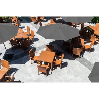 Садова парасоля з чохлом Garden Line 300 см Сірий GAO5330 фото - 7