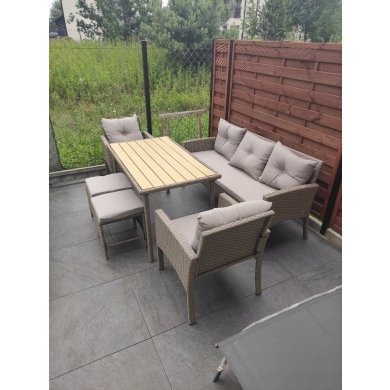 Комплект садових меблів Kontrast CAPRI Бежевий 5.05.27134 фото - 11