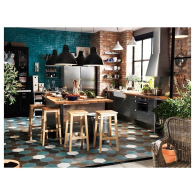 IKEA Барний табурет NILSOLLE Дерево (ИКЕА НИЛСОЛЛЕ) 10462123 фото - 14