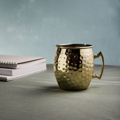 Кружка Homla ALCOLE 500 мл Золотой 230599 фото - 7