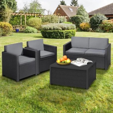 Комплект садовой мебели Keter ARMONA Графит - 3 Комплект садовой мебели Keter ARMONA Графит 247590 фото - 3