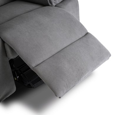 Кресло мягкое раскладное массажное с реклайнером Mebel Elit FENIX Velvet Серый ME.FENIX/P/SZTR/FW фото - 12