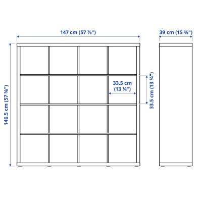 IKEA Стеллаж с столом KALLAX/LINNMON Белый (ИКЕА КАЛЛАКС/ЛИННМОН) 39481692 фото - 3