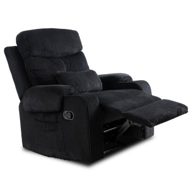 Крісло м'яке розкладне з реклайнером Mebel Elit TORRES Velvet Чорний ME.TORRES/CZ/SZTR/FW фото - 2