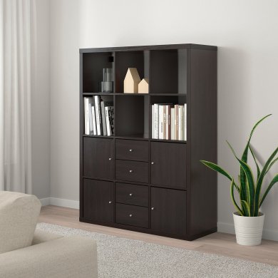 Стелаж KALLAX Коричневий - 13 IKEA Стелаж KALLAX Коричневий (ИКЕА KALLAX) 89278259 фото - 13