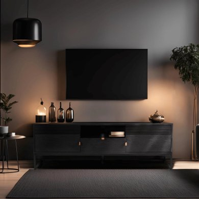 Тумба под ТВ Mebel Elit GARDA Черный ME.GARDA/CZ/CZ/RTV фото - 5