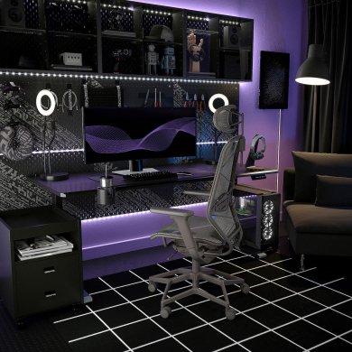 Геймерское кресло STYRSPEL Серый - 9 IKEA Геймерское кресло STYRSPEL Серый (ИКЕА СТИРСПЕЛЬ) 20522032 фото - 9