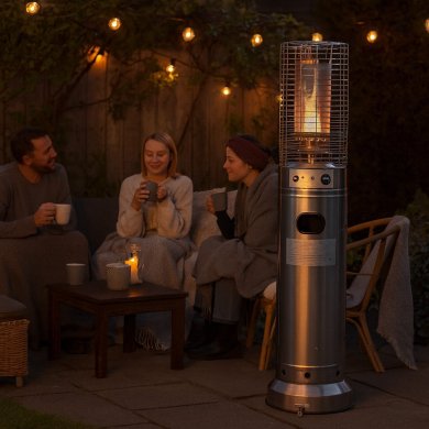 Вуличний газовий обігрівач Garden Line 136 см 5000-13000 Вт Сріблястий GAZ6370 фото - 12