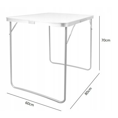 Складной туристический стол Garden Line 80 см Белый OXE3504 фото - 6