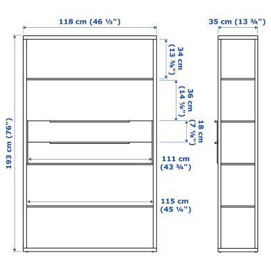 IKEA Стеллаж FJALKINGE (ИКЕА ФЬАЛКИНГЕ) 19931865 фото - 10