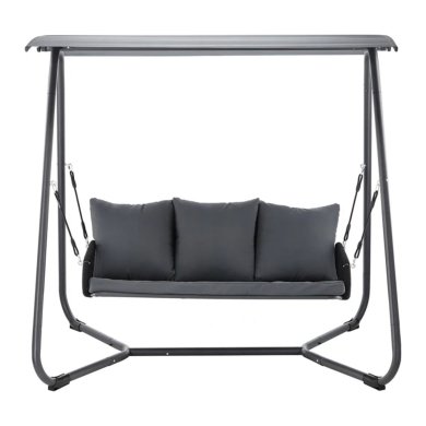 Садова гойдалка Garden Line 180x139x185 см Антрацит - 2 Садова гойдалка Garden Line 180x139x185 см Антрацит KRE3149 фото - 2