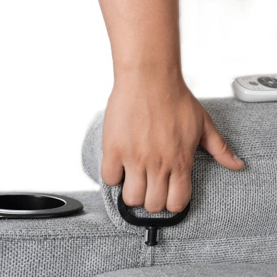 Кресло мягкое раскладное массажное с реклайнером Mebel Elit BOX 2 Серый ME.BOX2/P/T/FW фото - 9