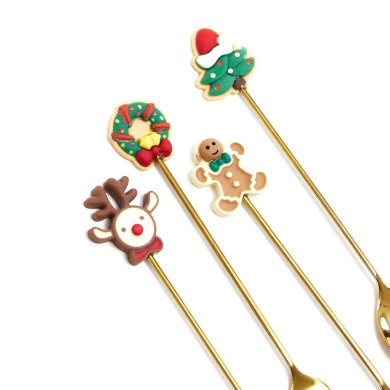 Набор столовых приборов Homla BONYA 4 шт Золотой 224666 фото - 2