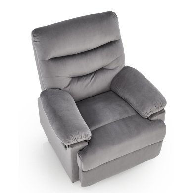 Кресло мягкое раскладное с реклайнером Halmar DRAGER Пепельный V-CH-DRAGER-FOT-POPIELATY фото - 3