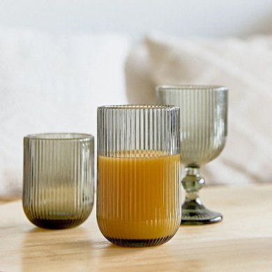 Стакан Homla ALESA 400 мл Серый - 4 Стакан Homla ALESA 400 мл Серый 224204 фото - 4