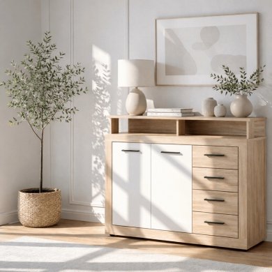 Комод Mebel Elit BLAGO MIDI A Дуб сонома W.LUNA/MIDIA/DS/B/KOM2D4S фото - 3