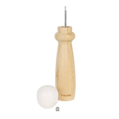 Млинок для спецій Homla BAMBOU 26x6 см | Дерево / Білий 213919 фото - 4