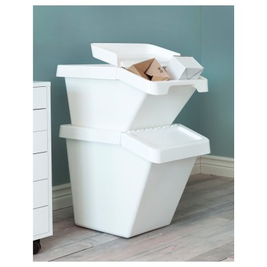 IKEA Контейнер с крышкой SORTERA (ИКЕА УТИЛИЗАТОРА) 10255897 фото - 2