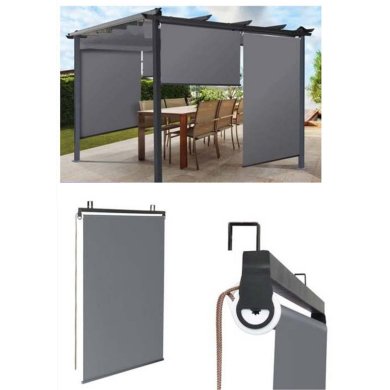 Ролета для перголи Garden Line 225x120 см Сірий - 2 Ролета для перголи Garden Line 225x120 см Сірий TUN0600 фото - 2