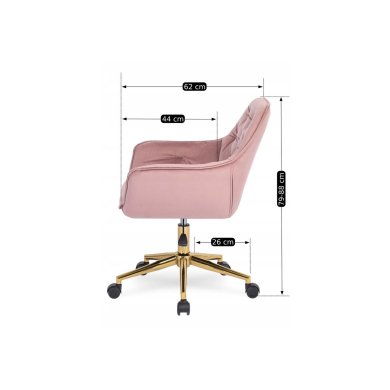 Офисное кресло Mebel Elit MILAN Розовый ME.MILAN/R/ZL/V/FO фото - 13