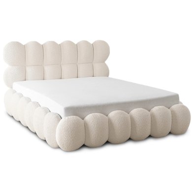 Кровать Mebel Elit ANKARA Boucle 160x200 см Кремововый ME.ANKARA/160/KR/TB/LOZZPOJ фото - 3