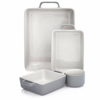 Форма для выпечки Duka Mans 22x16x6 см | Серый / Белый 2220335 фото - 3