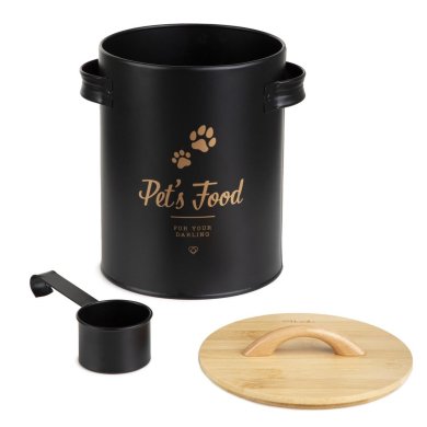 Контейнер для корма с мерной ложкой Homla DINGO 16х20 см Черный - 4 Контейнер для корма с мерной ложкой Homla DINGO 16х20 см Черный 226438 фото - 4