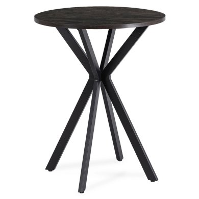 Обідній стіл Mebel Elit LAUREN 60 см Чорний ME.LAUREN/CZ/CZ/S60