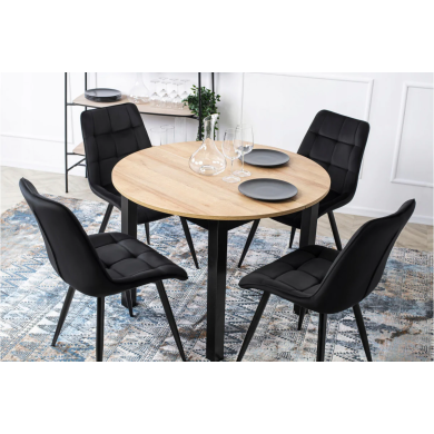 Обідній комплект меблів Mebel Elit HARRY RIO | Дуб рив'єра / Чорний HARRY/DR/CZ/S/RIO/CZ/V/Z4/K фото - 15